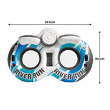 Intex River Run 2 Inflatable Floating Lake Tube - Blue Rapids - Side View