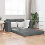 Sofa Bed 60cm Dark Grey Fabric - Front View