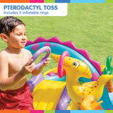 Intex 57135NP Dinoland Play Centre Inflatable Kids Pool with Slide - Side View