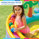 Intex 57135NP Dinoland Play Centre Inflatable Kids Pool with Slide - Top-Down View
