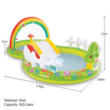 Intex 57154NP Inflatable Garden Kids Play Centre Water Slide Pool - Low Angle
