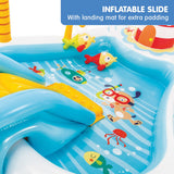 Intex 57162NP Fishing Fun Play Centre Inflatable Kids Swimming Pool - Top-Down View