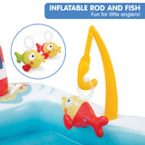 Intex 57162NP Fishing Fun Play Centre Inflatable Kids Swimming Pool - 45-Degree Angle