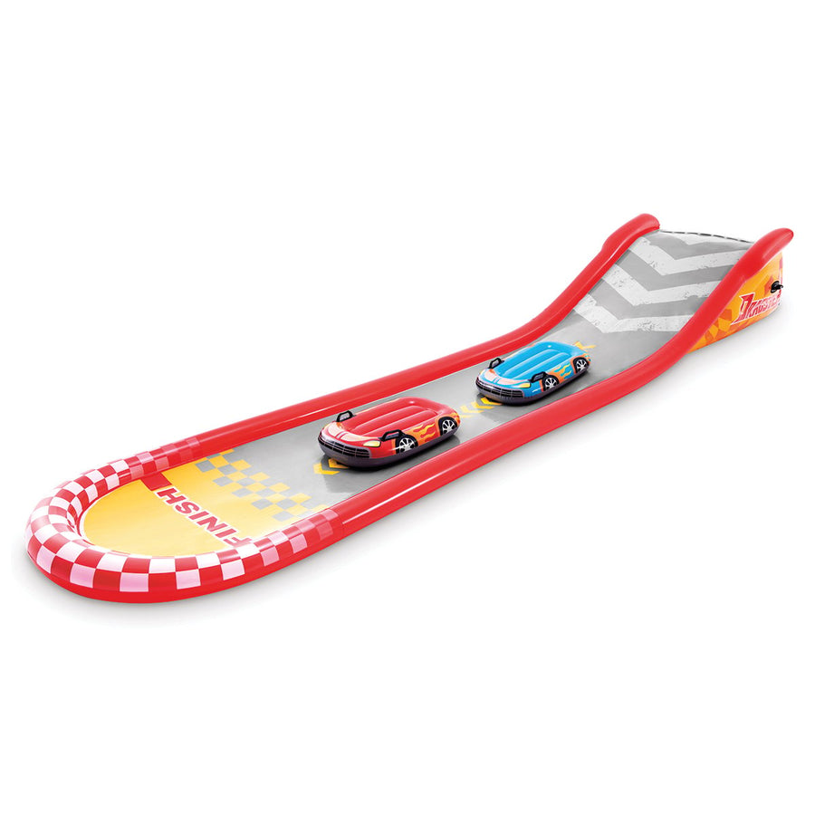 Intex 57167NP Racing Fun 5.6m Outdoor Water Slide with Body Boards