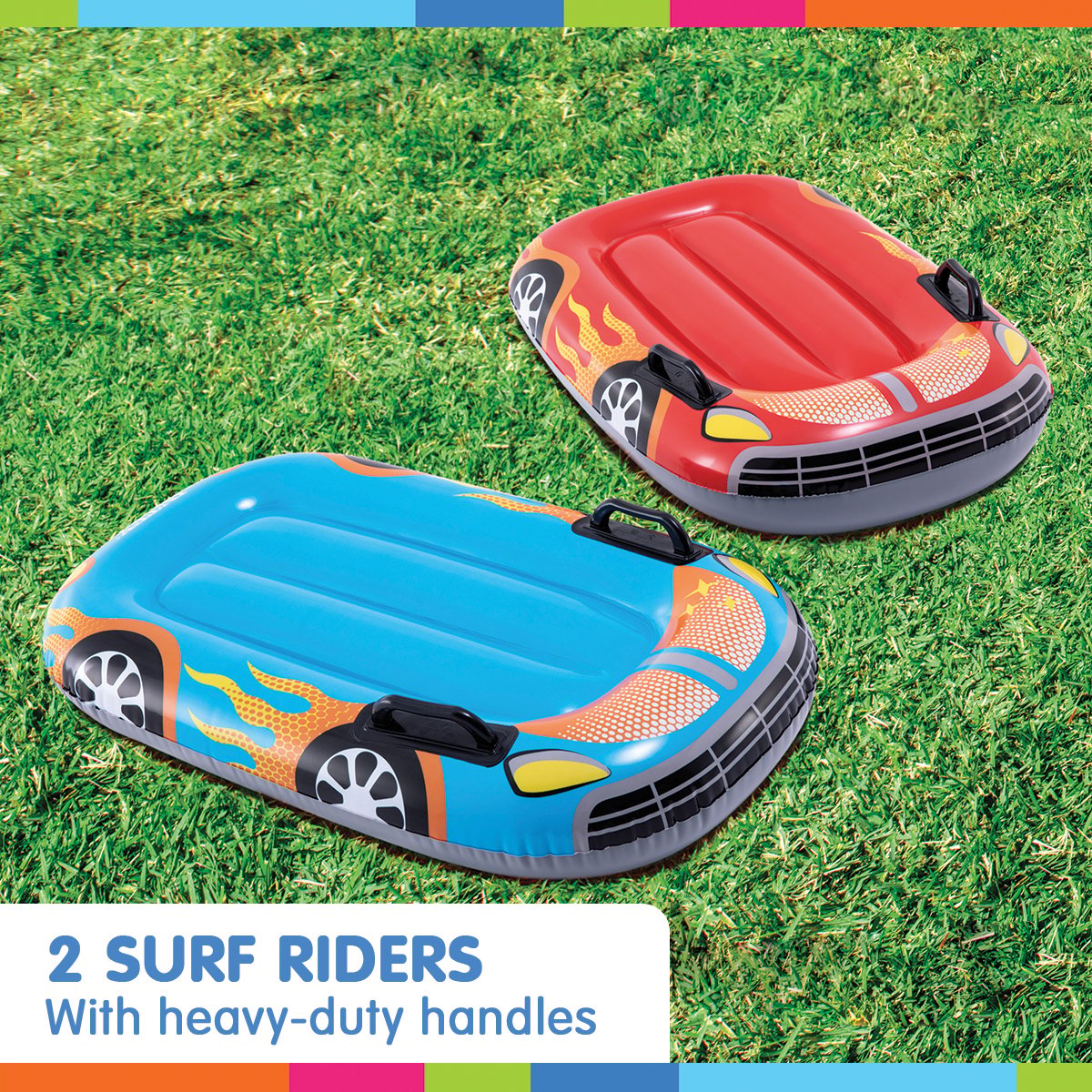 Intex 57167NP Racing Fun 5.6m Outdoor Water Slide with Body Boards