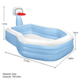 Intex 57183NP Shootin Hoops Basketball Inflatable Family Pool - Side View