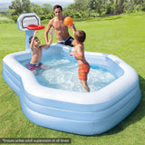 Intex 57183NP Shootin Hoops Basketball Inflatable Family Pool - Top-Down View