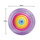 Intex Inflatable Pool Float - Rainbow Fiesta Island - Side View
