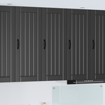 Wall Cabinet LUCCA Black 40 x 31 x 100 cm Engineered Wood