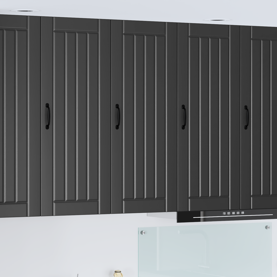 Wall Cabinet LUCCA Black 40 x 31 x 100 cm Engineered Wood