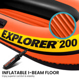 Intex Explorer 200 Boat Set 58331NP - Close-Up Angle