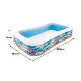 Intex Inflatable Swim Center Pool - Sealife - Side View