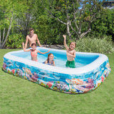 Intex Inflatable Swim Center Pool - Sealife - Rear View