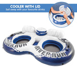 Intex 58837 River Run II Inflatable Water Tube with Ice Cooler - Side View