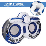 Intex 58837 River Run II Inflatable Water Tube with Ice Cooler - 45-Degree Angle