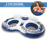 Intex 58837 River Run II Inflatable Water Tube with Ice Cooler - Rear View