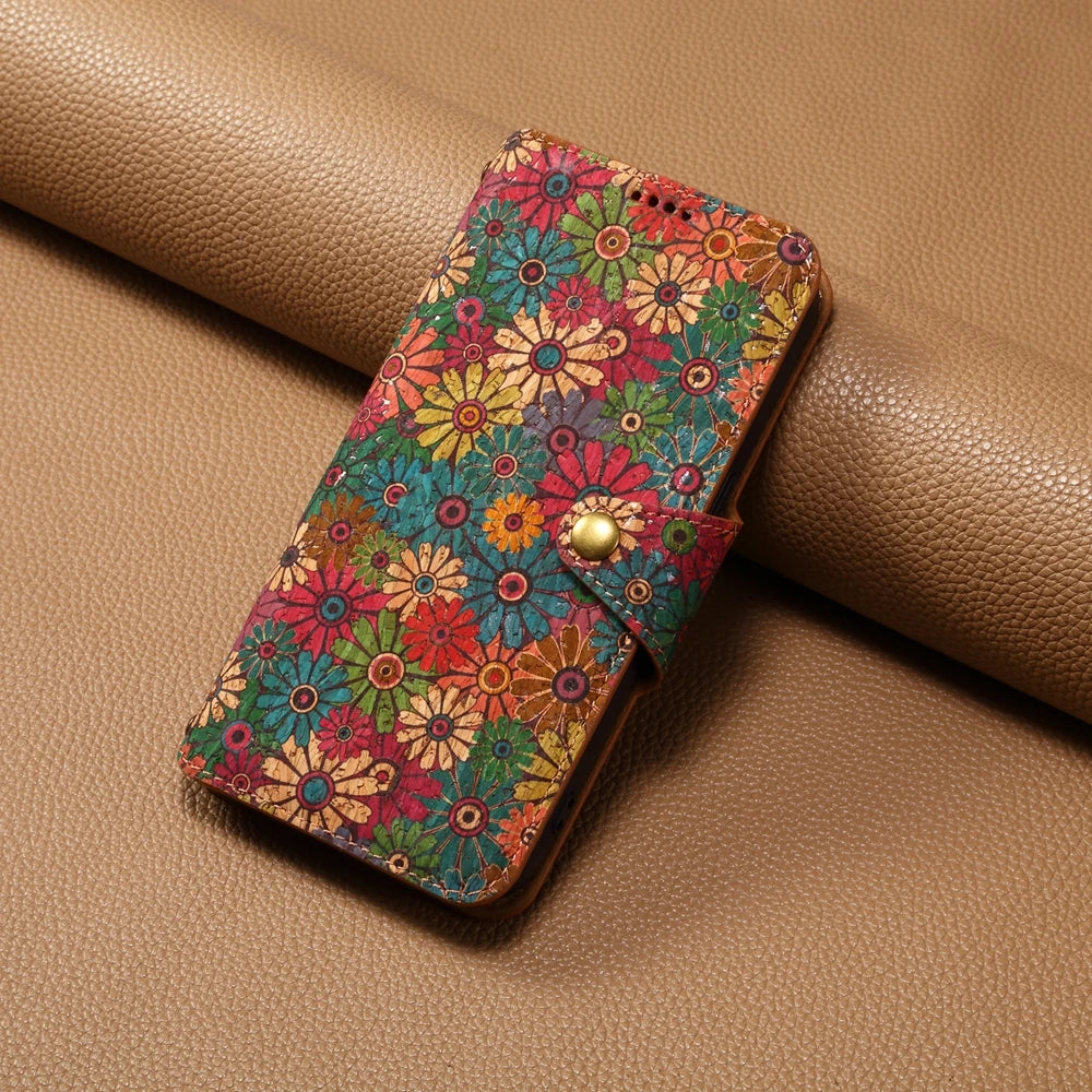 Wallet i Phone 15 Case for Coque iPhone 16 15 14 13 12 11 Pro Max 7 8 Plus X XS XR SE Case High Quality Leather Totem Flip Cover