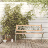 Garden Bench 122 cm Solid Wood Fir - Side View