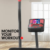 Powertrain Air Resistance Fan Exercise Bike for Cardio - Red - Extra Image
