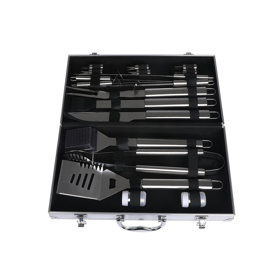 Moyasu 18Pcs BBQ Tool Set Stainless-2006733309673082884