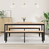 Dining Table Natural 180 x 90 x 75 cm Solid Pine Wood - Top-Down View