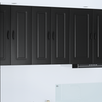 Dishwasher Panel Kalmar 2 pcs Black Engineered Wood