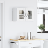 Wall Glass Cabinet LUCCA High Gloss White 60 x 31 x 40 cm