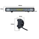 23inch Osram LED Light Bar 5D 144w Sopt Flood Combo Beam Work Driving Lamp 4wd - Front View