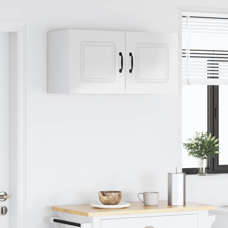 Dishwasher Panel Kalmar 2 pcs High Gloss White Engineered Wood