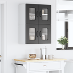 Dishwasher Panel Kalmar 2 pcs Black Engineered Wood