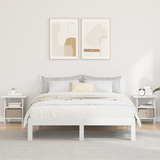 Bedside Table 2 pcs White 41 x 40 x 45 cm Engineered Wood - Side View