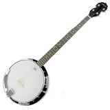Karrera 5-String Resonator Banjo - Black - Top-Down View