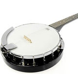 Karrera 5-String Resonator Banjo - Black - 45-Degree Angle