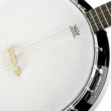 Karrera 5-String Resonator Banjo - Black - Rear View