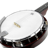 Karrera 5-String Resonator Banjo - Brown