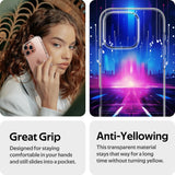 High Clear Silicone Soft Case For iPhone 16 15 14 13 12 11 Pro Max Mini Plus Ultra Thin Transparent Back Cover Shockproof Shell - Rear View