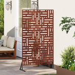 Privacy Screen 100 x 50 x 180 cm Weathering Steel Rusty