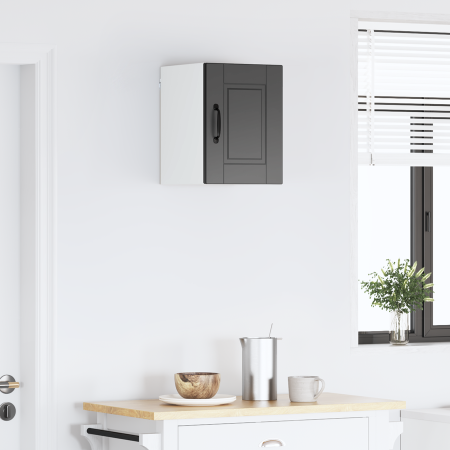 Wall Cabinet PORTO Black 30 x 31 x 40 cm Engineered Wood
