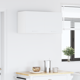Hanging Cabinet with Door White 40 x 31 x 40 cm Engineered Wood - Top-Down View