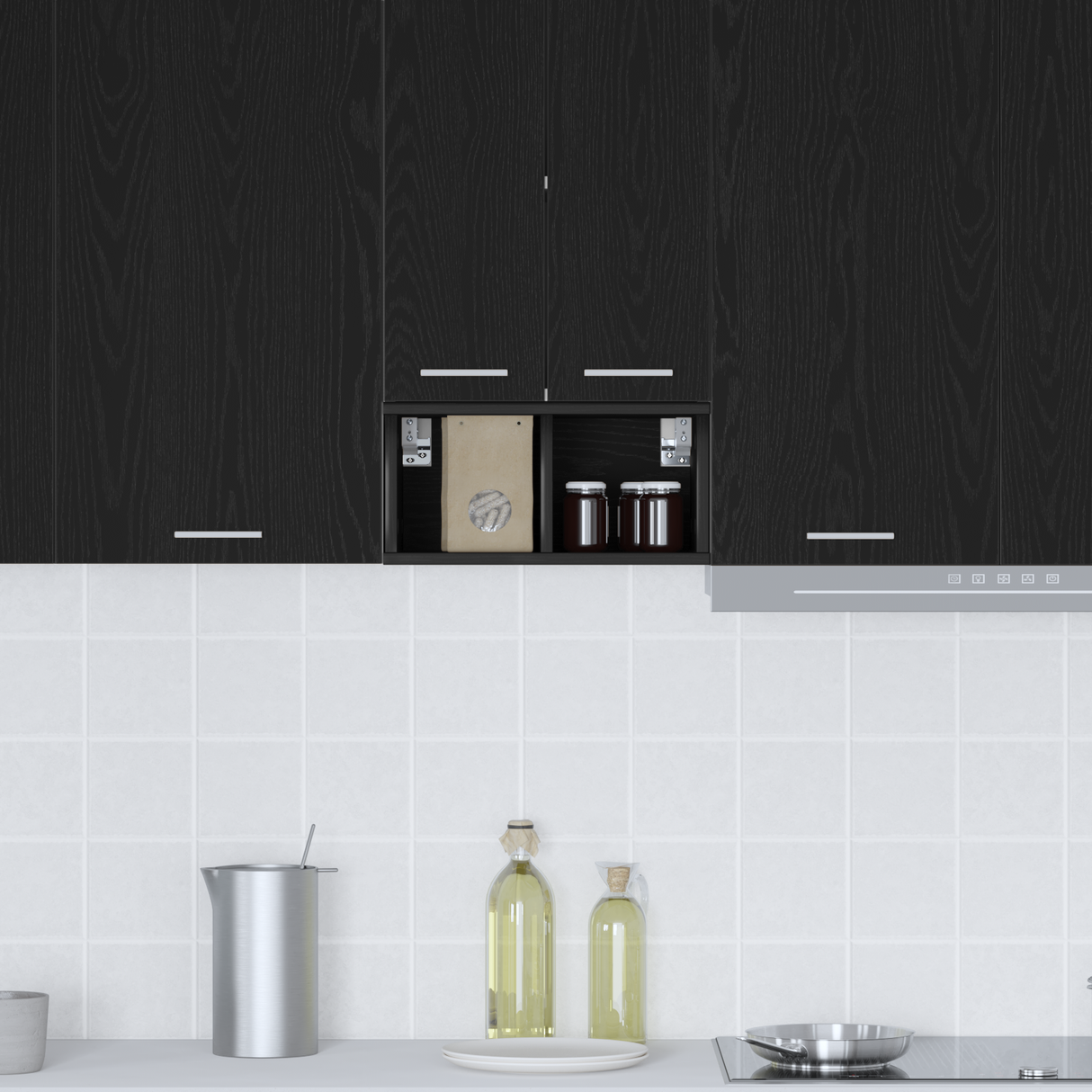 Hanging Cabinet Black Oak 20 x 29,5 x 40 cm Engineered Wood