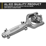 AL-KO 3.5T Off-Road Ball Coupling for Trailers Caravans Electric Brake - 45-Degree Angle