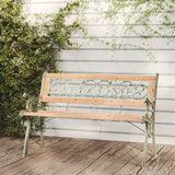 Garden Bench 122 cm Solid Wood Fir - Front View