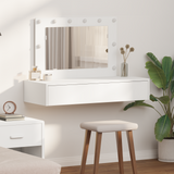 Dressing Table White 100 x 40 x 70 cm Engineered Wood - Side View