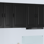 Dishwasher Panel Kalmar Black 50 x 31 x 80 cm Engineered Wood