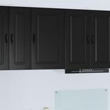 Dishwasher Panel Kalmar Black 50 x 31 x 80 cm Engineered Wood - Side View