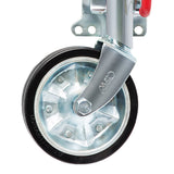AL-KO 8-inch Swing Up Jockey Wheel with Large Swivel Bracket - Front View