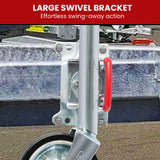 AL-KO 8-inch Swing Up Jockey Wheel with Large Swivel Bracket