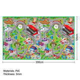 Rollmatz Race Track Baby Kids Play Floor Mat 200cm x 120cm