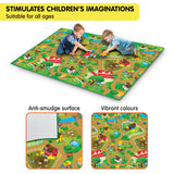 Rollmatz Farm Design Baby Kids Floor Play Mat 200cm x 120cm - Top-Down View