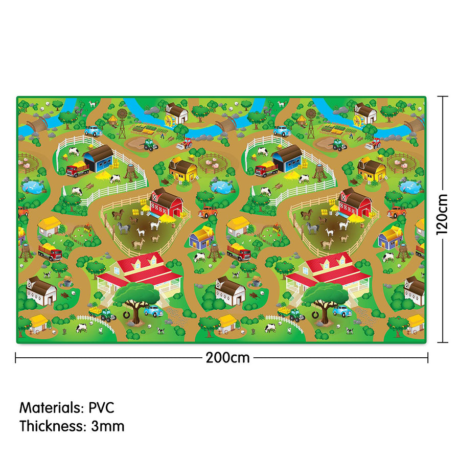 Rollmatz Farm Design Baby Kids Floor Play Mat 200cm x 120cm